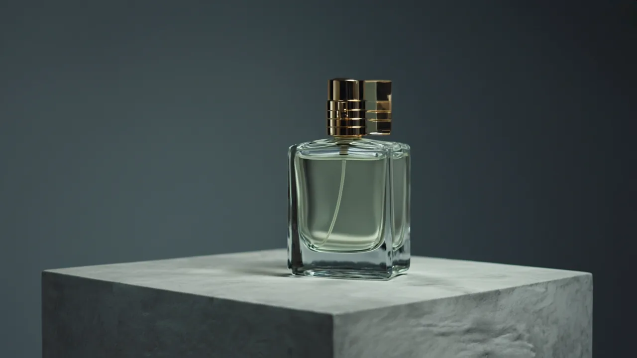Product staged on a concrete pedestal with studio lighting using a Zentrix Lifestyle prompt